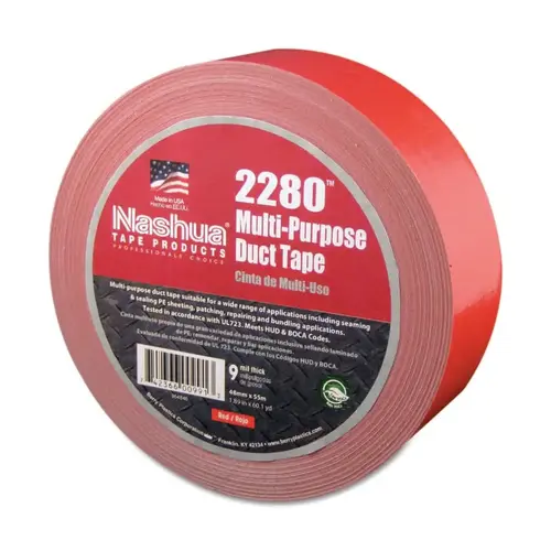 Nashua 1087205 2280 General Purpose Duct Tapes, Red, 55m x 48mm x 9 mil - pack of 24