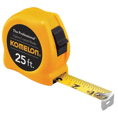 KOMELON USA 4925 Professional Series Power Tape, 1 in x 25 ft Yellow