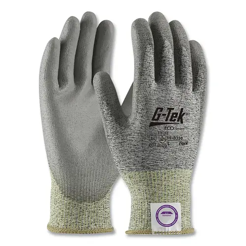 G-TEK 19D320/L ECO Series , D320, Dyneema  Phoenix Blended, Polyurethane Coated, Large, Salt and Pepper - pack of 12