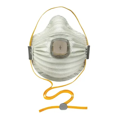 Moldex 4700N100 Airwave  N100 Disposable Particulate Respirator, Non-Oil Particulates, Medium/Large, White - pack of 5
