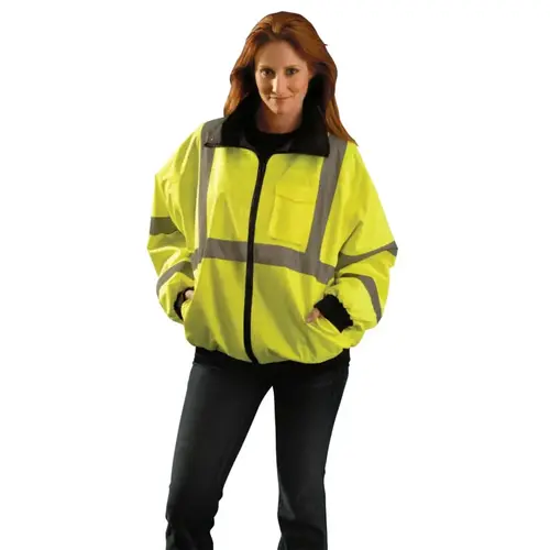 OCCUNOMIX LUXETJBJY3X Economy Bomber Jackets, 3X-Large, Yellow