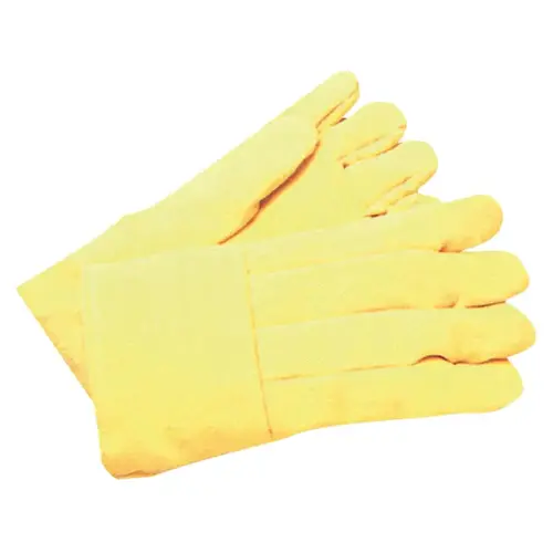Anchor Industries K-48WL High Heat Wool-Lined Kevlar  Gloves, Large, Yellow. 12 Pairs - pack of 12