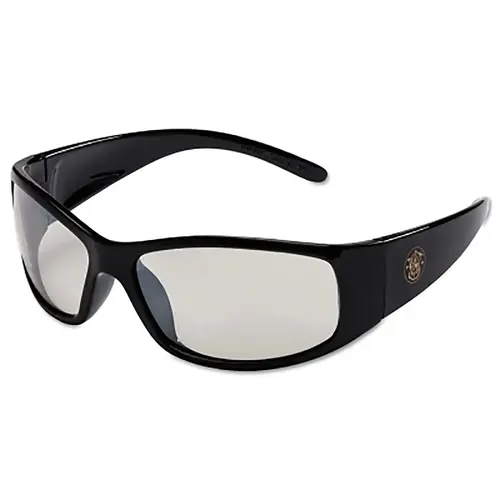 SMITH & WESSON 21306 Elite  Safety Glasses, Indoor/Outdoor Polycarbonate Lens, Uncoated, Black, Nylon Pair