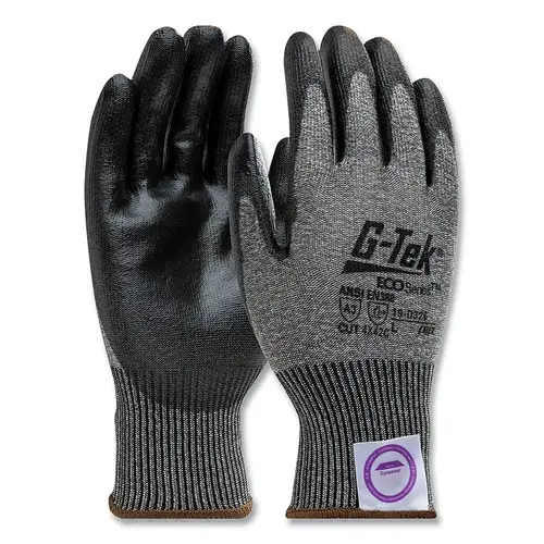 G-TEK 19D326/XS ECO Series , D326, Dyneema  Phoenix Blended, Polyurethane Coated, X-Small, Gray - pack of 12
