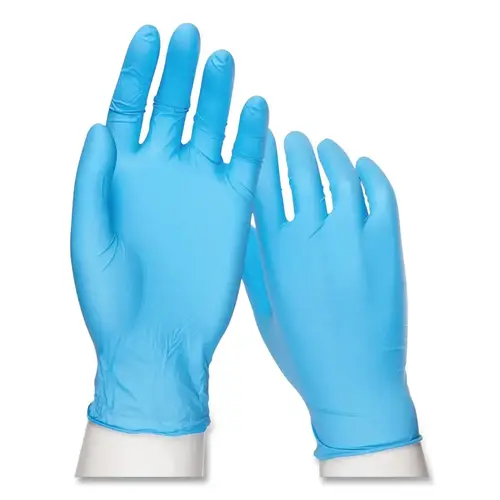 West Chester 29101/XL 29101 PosiShield  Powder-Free Textured Grip 4 mil Disposable Nitrile Gloves, X-Large, Blue - pack of 100