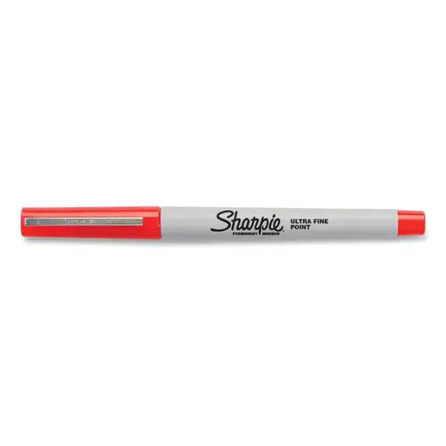 Sharpie 37002 Ultra Fine Tip Permanent Marker, Red, Narrow - pack of 12