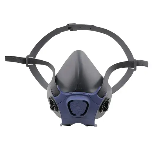 Moldex 7001 7000 Series Reusable Half-Mask Facepiece, Small, Gases/Particulates/Vapors, Thermoplastic Elastomer Blue