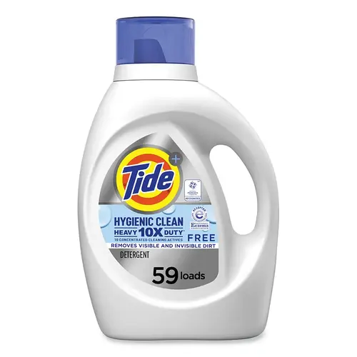 TIDE 27661 Hygienic Clean Heavy Duty 10X Liquid Detergent, 92 oz, Bottle, Unscented