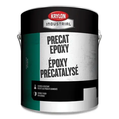 Krylon Industrial K000Z713116 PreCat Epoxy Paint, 1 gal, Pail, White Base 1, Eggshell