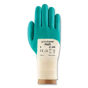 ActivArmr 47-200-7 47-200 Gloves, Size 7, Aqua, Nitrile Coated - 2 per pack x12 packs