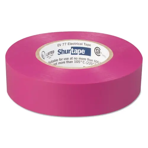 Shurtape 104699 EV 77 Professional Grade Electrical Tapes, 66 ft x 3/4 in, Purple, 100/case - pack of 100