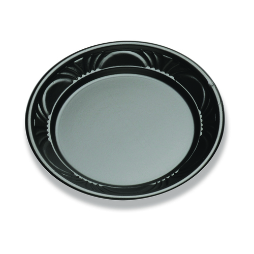 D & W FINE PACK BP07P-07 PLATE PLASTIC 7 PEARL BLACK