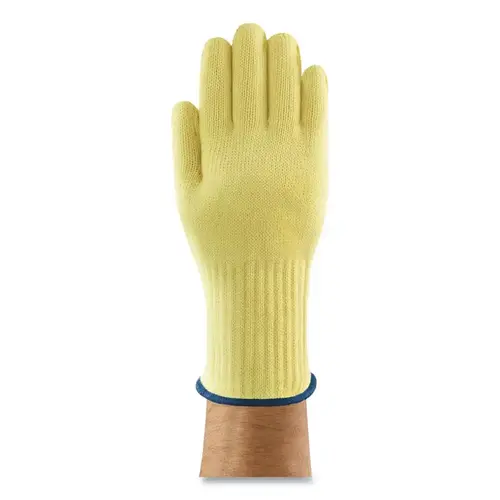 ActivArmr 43-113-9 43-113 Heat and Flame Resistant Gloves, Kevlar Para Aramid with Silica, Cotton Liner, Yellow, Size 9 - pack of 36
