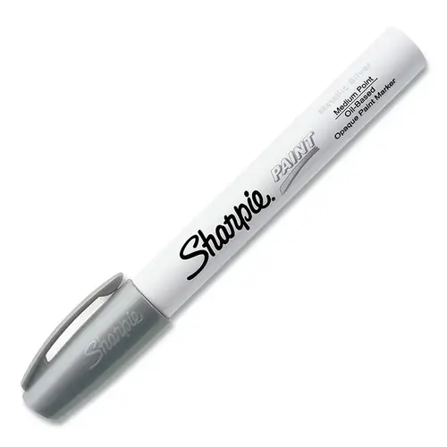 Sharpie 35560 Oil Based Paint Marker, Silver, Medium Bullet - pack of 12