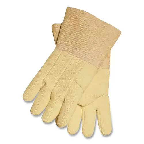 Tillman 990XLL Flextra  Wool Foundry Gloves, 14 in, Acrylic Coated Fiberglass, Double Wool Lining, Yellow, X-Large, Left Hand Only