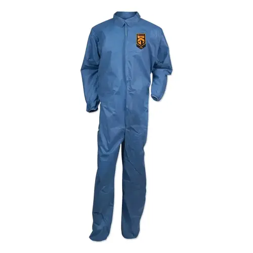KLEENGUARD 58503 KleenGuard  A20 Breathable Particle Protection Coverall, Blue Denim, Large, ZF, EWA - pack of 24