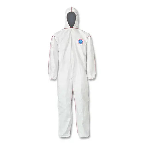 DuPont ST127SWH5X002500 Tyvek  400 SFR Coverall, With Hood, White, 5X-Large