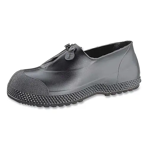 Servus 11003XSM SF PVC Overboots, Ankle, X-Small, 4 in H, Black Pair