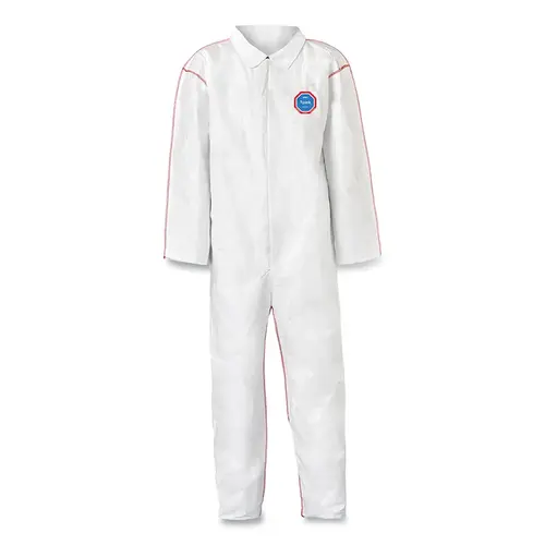 DuPont ST120SWHMD002500 Tyvek  400 SFR Coverall, With Laydown Collar, White, Medium - pack of 25