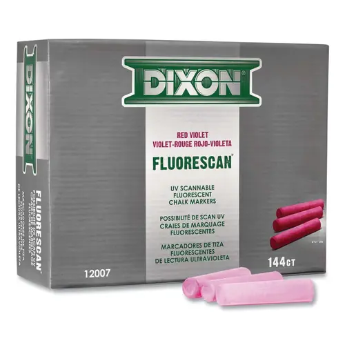 DIXON TICONDEROGA 12007 4"X1" TAPERED FLUORESCENT CHALK RED VIOLET