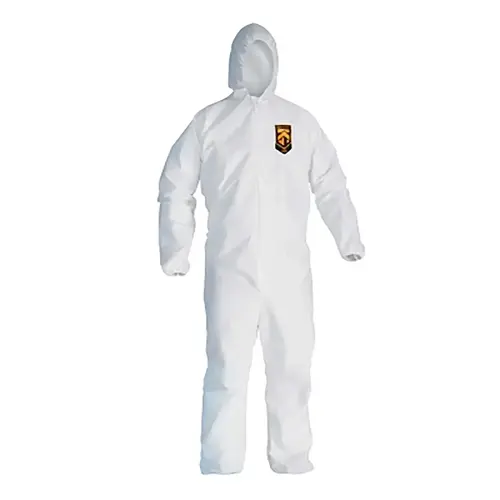 KLEENGUARD 35810 KleenGuard  A20 Breathable Particle Protection Coverall, White, Small, ZF, EWA - pack of 30