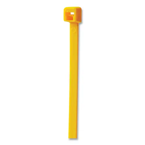 Anchor Industries 1150YEL General Purpose Cable Tie, 50 lb Tensile Strength, 11.1 in L, Yellow, 100 EA/BG - pack of 100