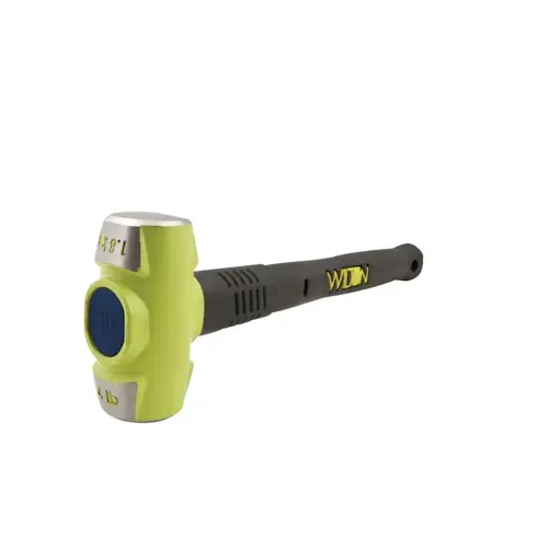 WILTON 40836 B.A.S.H Unbreakable Handle Sledge Hammer, 8 lb Soft-Face Head, 36" Ergo Handle Green; Black