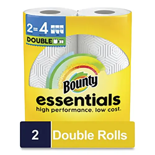 BOUNTY 14019 Essentials Kitchen Roll Paper Towel, 2-Ply, 6 in W x 11 in L, 108 Sheets/Roll White - pack of 8