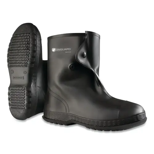 OnGuard 8602000.MD Overshoes, Medium, 10 in, PVC, Black Pair