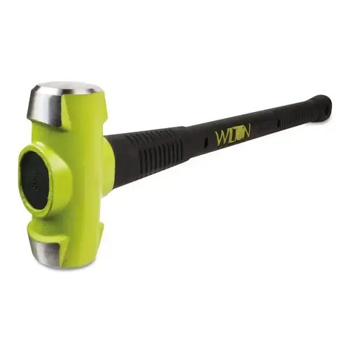WILTON 20424 B.A.S.H Unbreakable Handle Sledge Hammer, 4 lb Head, 24 in Ergonomic Handle Green; Black