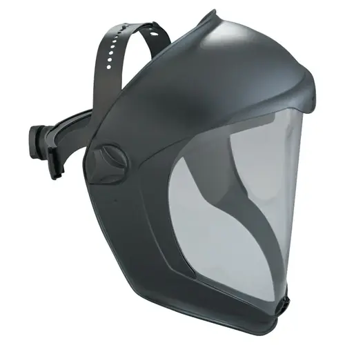 Bionic  Face Shield, Hardcoat/Antifog, Clear/Black Matte