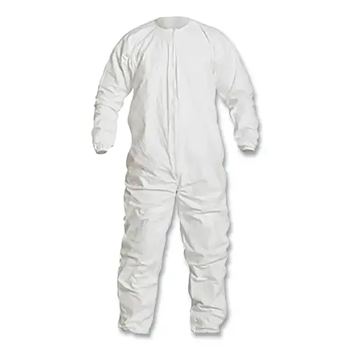 DuPont IC253BWHXL00250C Tyvek  IsoClean  Coveralls with Zipper, Bound, Clean Processed, White, X-Large