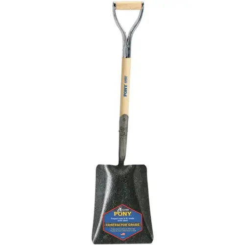 JACKSON PROFESSIONAL TOOLS 1200900 J-450  Series PONY  Shovel, 9.75 in W x 12 in L Blade, 27 in L Armor D-Grip , White Ash, Transfer Shovel