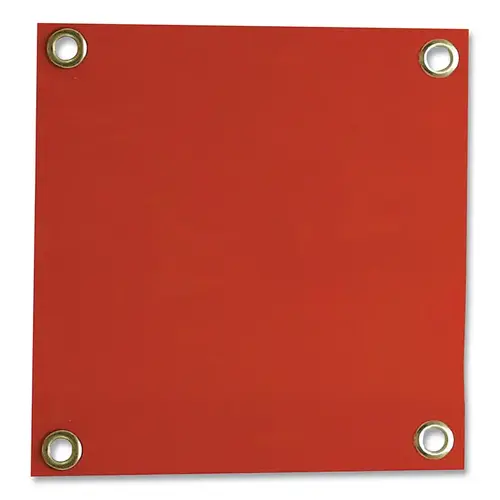 Tillman 623R68 ArcShield  Welding Curtain, 40 mil, Transparent Vinyl, 6 ft x 8 ft, Grommets on all sides, Orange