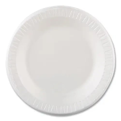 Dart Container Corporation 10PWQ Quiet Classic  Laminated Foam Dinnerware, 10-1/4 in, White - pack of 4