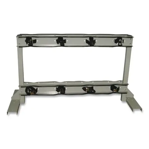 Justrite 35302 Gas Cylinder Stand, Back-to-Back, 8 Cylinder Capacity, 4 in to 12 in dia, Steel, Poly Cinch Straps with Steel Buckle