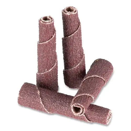 Standard Abrasives 051115-33885 A/O Straight Cartridge Roll, 3/8 in dia, 1-1/2 in L, 1/8 in Arbor, 180 Grit