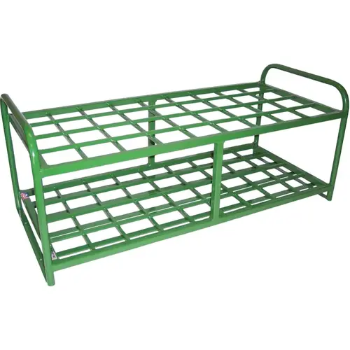 SAFTCART MDE36S Medical Series Stand, Holds 36 D or E Cylinders Green