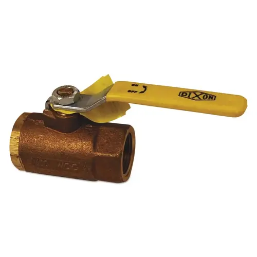 DIXON VALVE BBV150 Bronze Ball Valves, 1 1/2 in (NPT) Inlet, Female/Female, Bronze