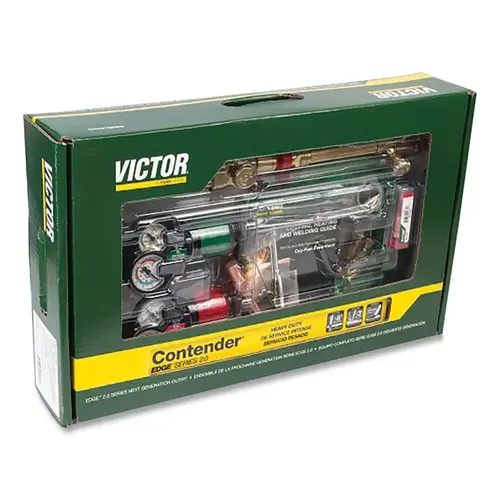 VICTOR 03842131 Contender  EDGE  2.0 Welding and Cutting Outfits, Acetylene, Welds Up to 3 in