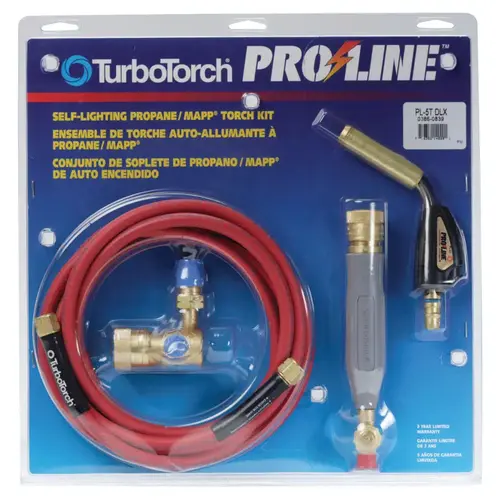 VICTOR 03860839 Torch Kit Swirls, RL-P Regulator; CGA-510; H-4 Rear Valve Handle; H-12 Hose; PL-5T Tip, MAPP; Propane