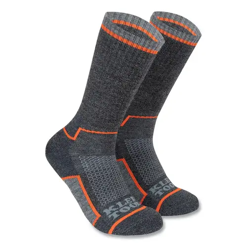 Performance Thermal Socks, Wool, X-Large, Dark Gray - pack of 12