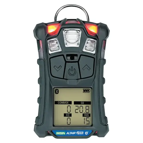 ALTAIR  4XR Multigas Detector, CO/H2S/LEL/O2, XCell  Sensors, Glow-in-the-Dark Case, Global Charger