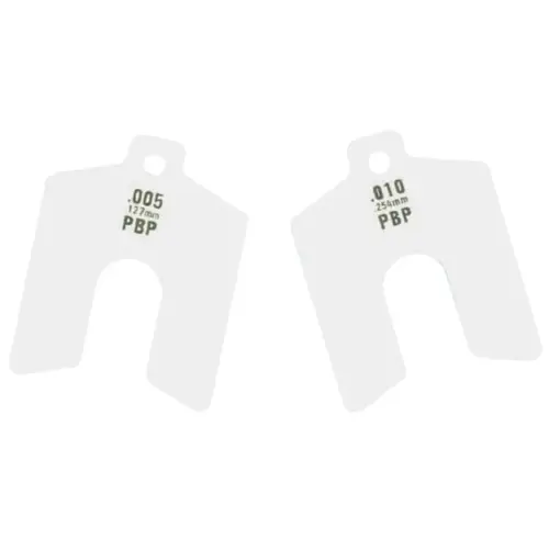 Precision Brand 42410 Decimal Slotted Shim Refill Packages, 0.0001", Stainless 300, 0.002" x 4" x 4 - pack of 20