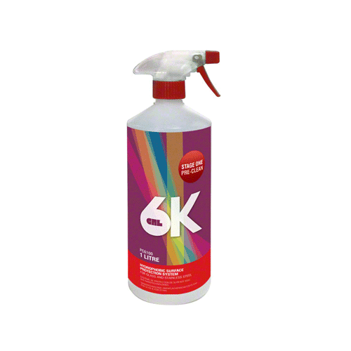 Own Label 6K Hydrophobic Surface Protection System for Glass and Stainless Steel - Pre-Clean Solution - 1000ml