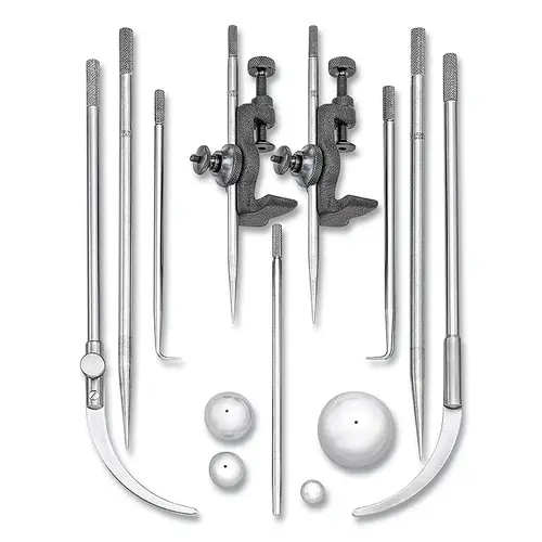 59F Trammel Set, 3/4 to 1-1/2 in Beam Width, Point Size 6 to 9 in