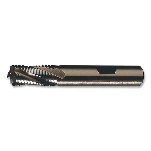 Cleveland C43299 Powder Metal Course Profile Roughing End Mill, Style PMRC, 3/8 in dia Milling, 0.75 in Lg of Cut, Bright