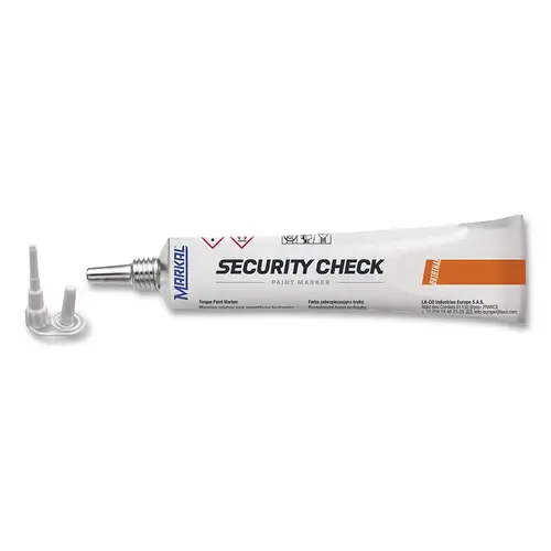 Security Check Paint Marker, Red, Extended Plastic Tip - pack of 48