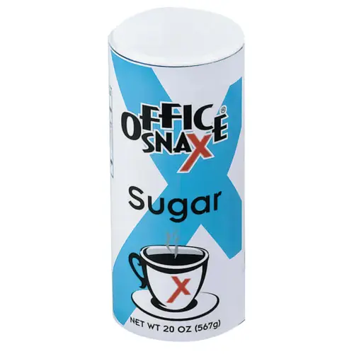 Office Snax 00019 Sugar Canisters, 20 oz Canister