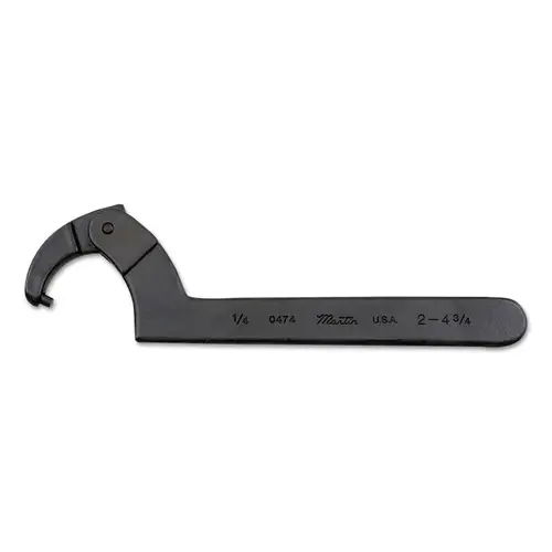MARTIN TOOLS 0474 Adjustable Pin Spanner Wrenches, 4 3/4 in Opening, 1/4 in Pin, 11 3/8 in